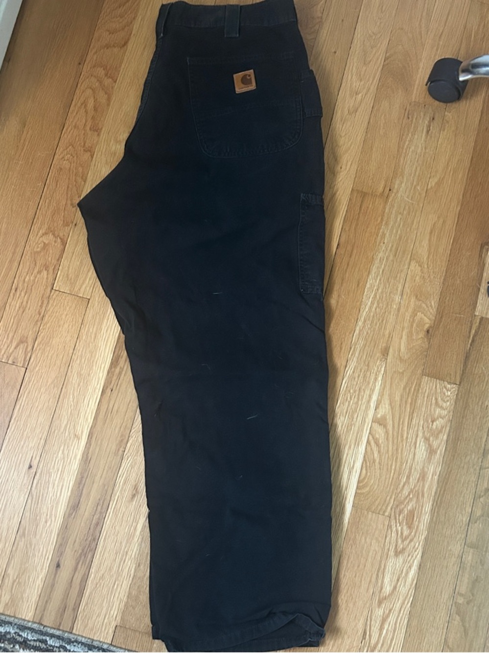 Carhartt Black Carpenter Pants with Logo Patch 38”x30”